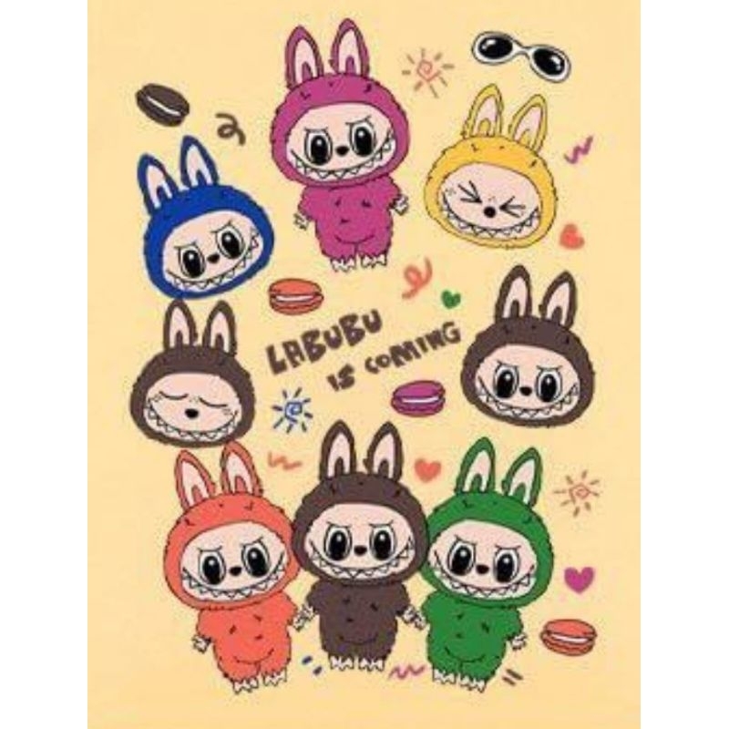 

LABUBU LUCU VIRAL GAMBAR SABLON SETRIKA DTF MURAH