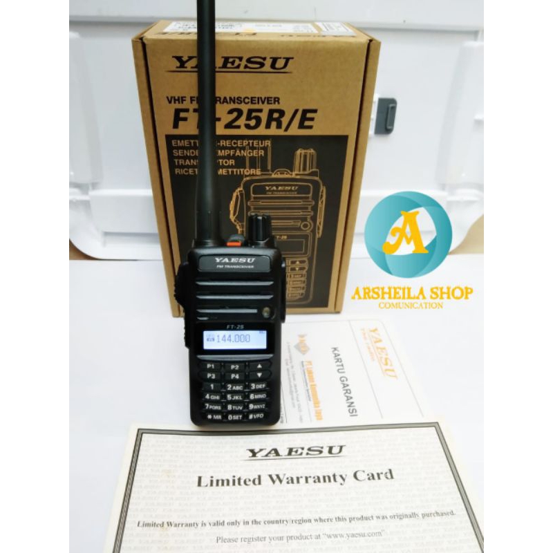 Ht Yaesu Ft 25 Re original yaesu garansi 1 tahun