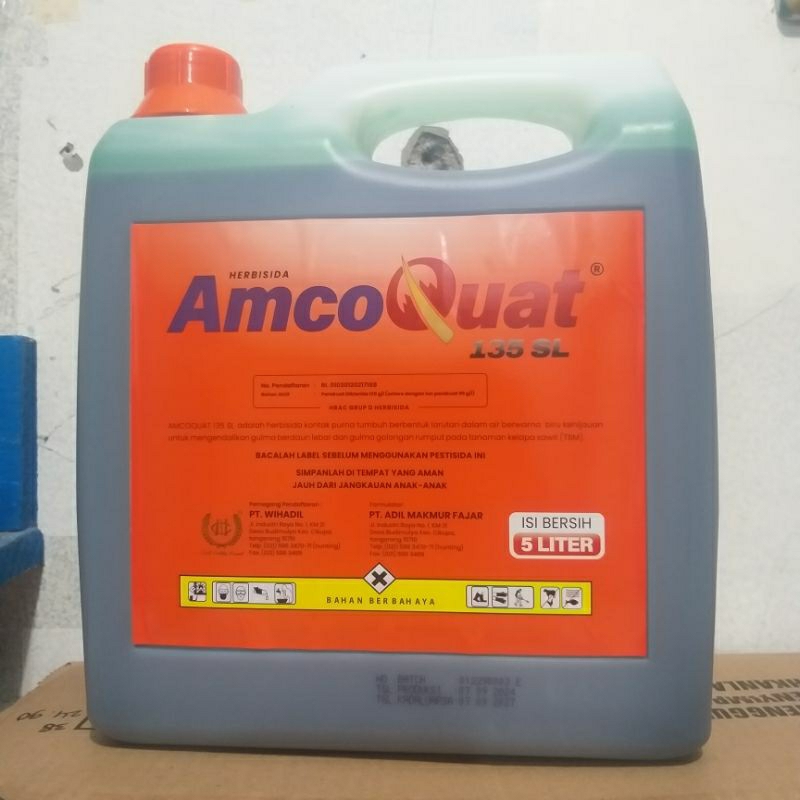 AMCOQUAT 135 SL, 5 Liter, racun rumput kontak