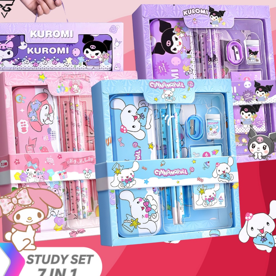 

Produk Termurah Set Lengkap Alat Tulis Anak 7 in 1 Stationery Gambar Kuromi RPG 815