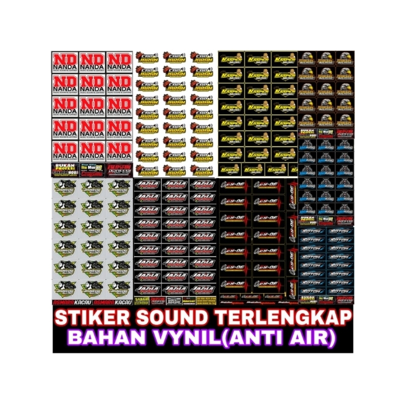

STIKER SOUND | STIKER AUDIO | STIKER SOUND SYSTEM | STIKER VYNIL | STIKER ANTI AIR | STIKER PACK