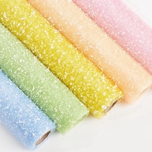

Borong 1ROLL36METER Snowy flower bouquet wrapping mesh roll kertas buket bunga salju roll roll salju polyester jaring snowy
