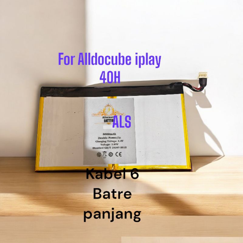 Batre T1020 Batrei Tablet Alldocube iplay 40H Batrai Cube iplay 40H Baterai soket 6 kabel Battery Ba