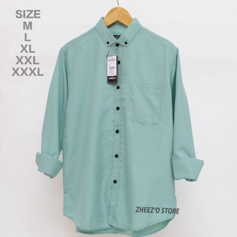 Kemeja Dewasa Kemeja Pria / Kemeja Pria Polos Slimfit Dewasa Lengan Panjang Size M Sampai Xxxl