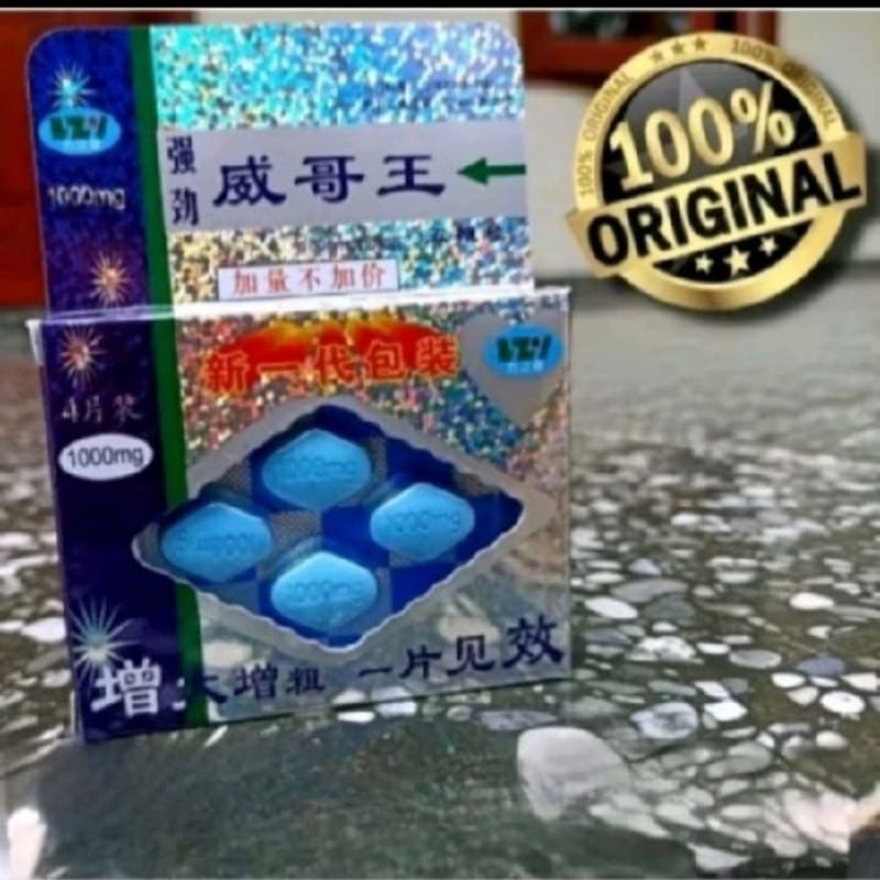 (Privasi aman) Pil Biru Viagra Cina Wbl Asli Viagra Obat Kuat Pria Isi 4 Tablet Original