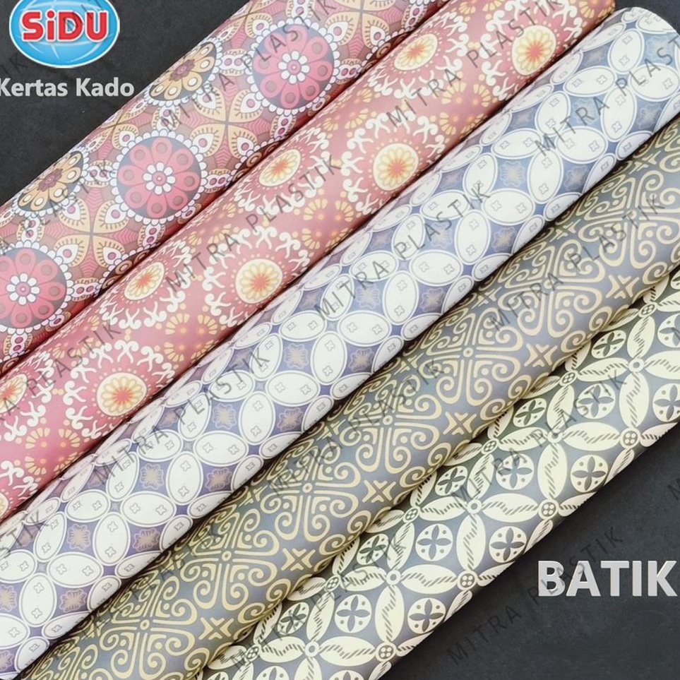 

Produk Baru isi 5pcs Kertas Kado Batik Bungkus Kado Wrapping Paper Batik Kertas Kado Sidu