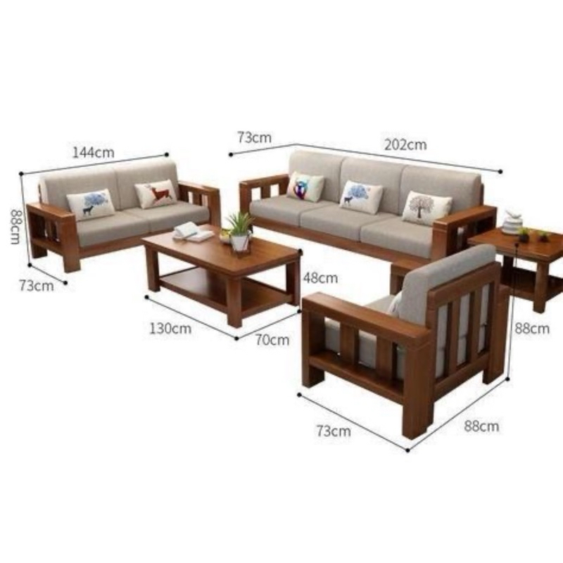 Set Sofa Tamu Jati Mewah / Set Kursi Tamu Jati Modern / Sofa Tamu Kayu Jati Minimalis