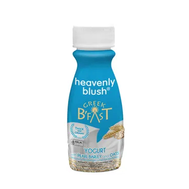 

heavenly blush yogurt drink greek b'fast pearl brly&oats 150ml