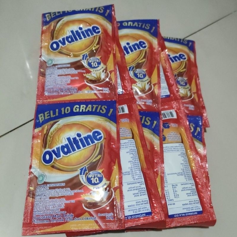 

Ovaltine 1 renceng isi 10 sachet 22g