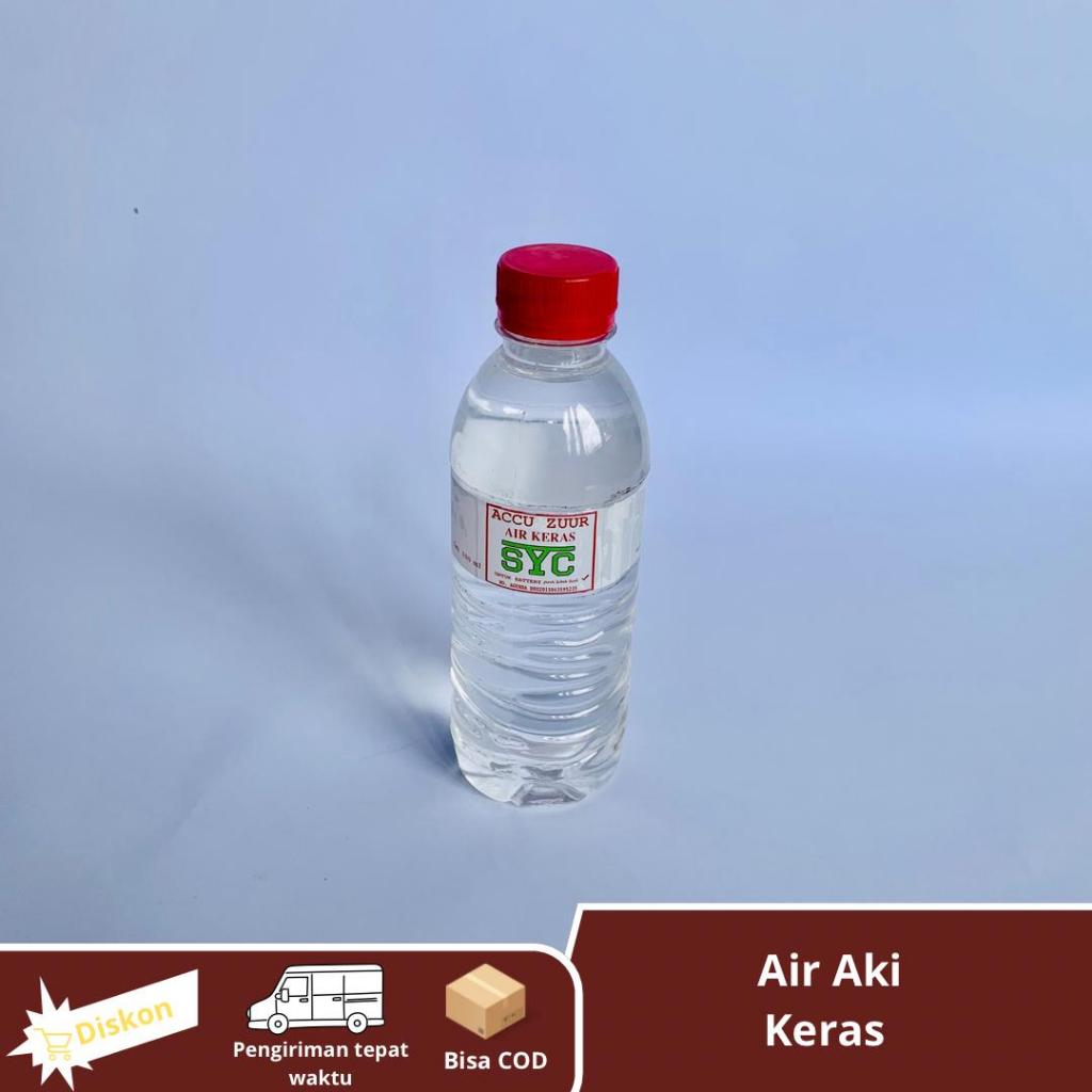 Air Aki Zuur - Air Accu Keras - Air Aki Keras 330 ML Kecil Cairan Aki MERK SYC