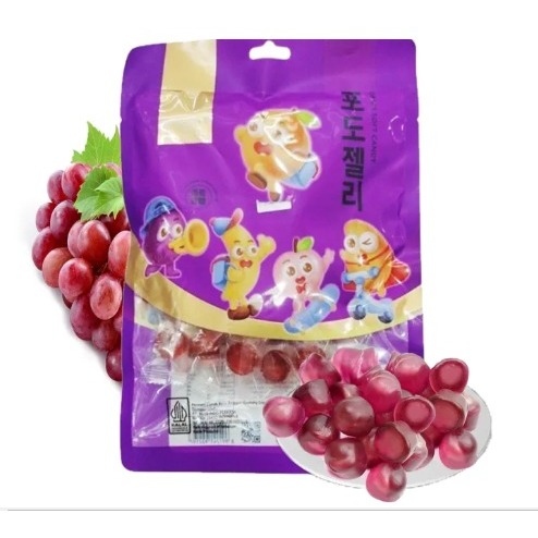 

CANDY / SNACK IMPORT / PERMEN LUNAK / PERMEN JELLY / PERMEN BUAH / SWEETS TYL 300GR ANGGUR