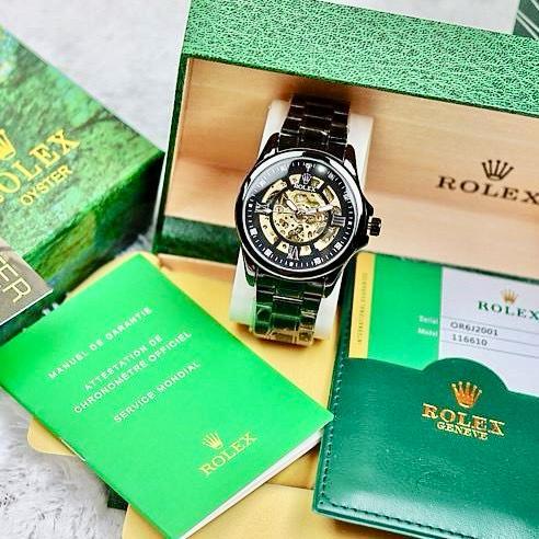 Jam rolex pria automatic Full set Box Rolex Original + Paper Bag/Tas
