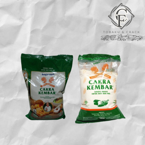 

Tepung Cakra Kembar Biru Premium & Ekonomis/Tepung Terigu/Tepung Roti 1Kg