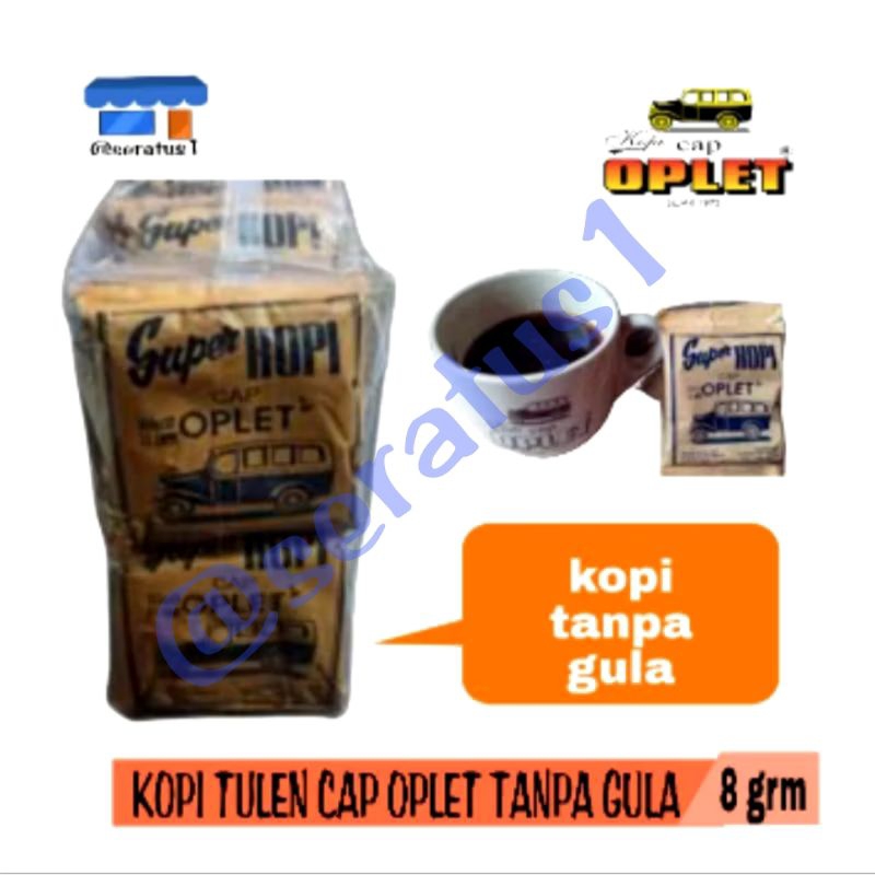 

kopi oplet tanpa gula 1 pak isi 30 pcs