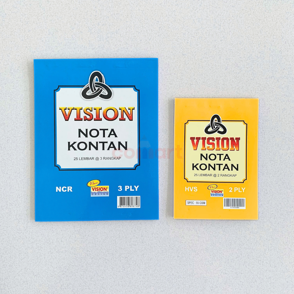 

Buku Nota NCR Kontan 2 ply Kecil K2 - Nota Pasar Kontan - Nota Kontan 3 rangkap Besar - Nota 3 ply Besar B3