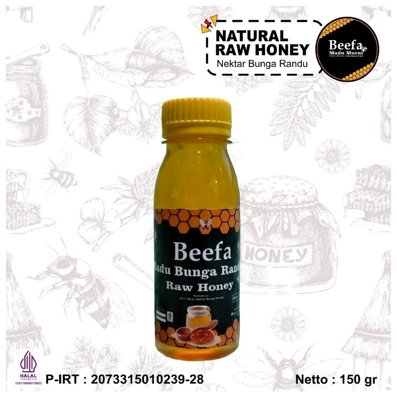 

Madu Asli 100℅ raw honey Beefa Madu Bunga Randu 150g