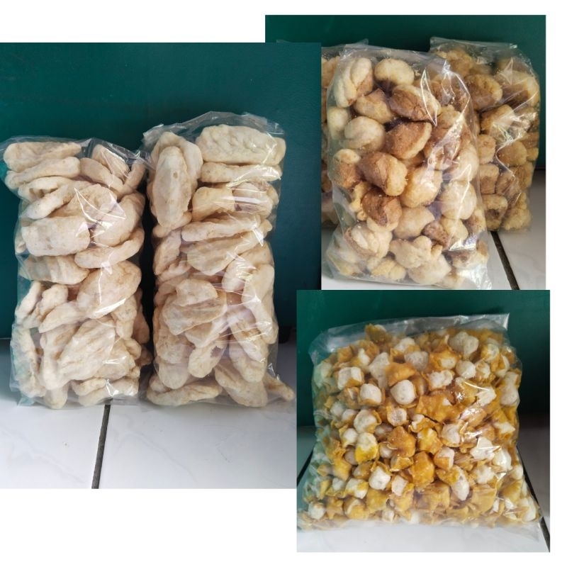 

paket usaha 3 macam cuanki lidah 50 biji siomay mini 1/2 kg tahu 50 biji