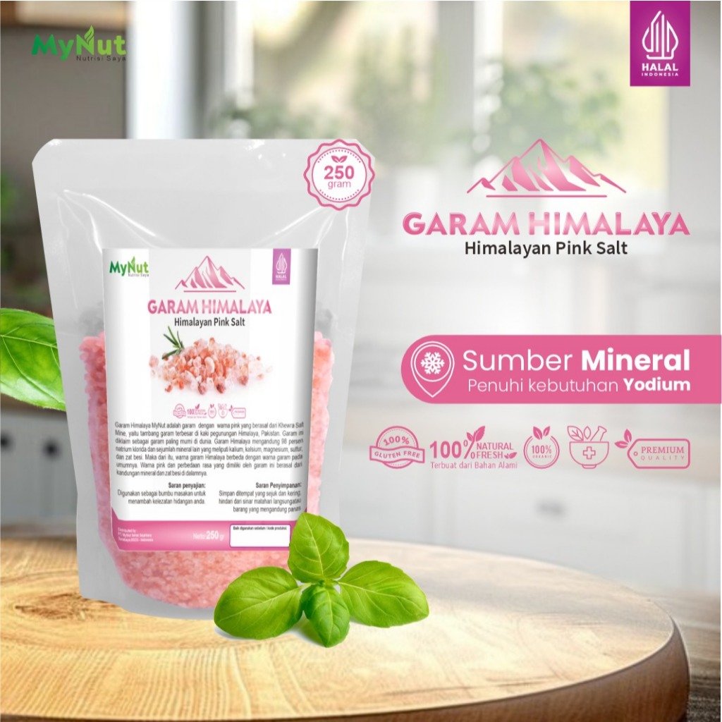 

MYNUT GARAM HIMALAYA 250 GR HIMALAYAN PINK SALT