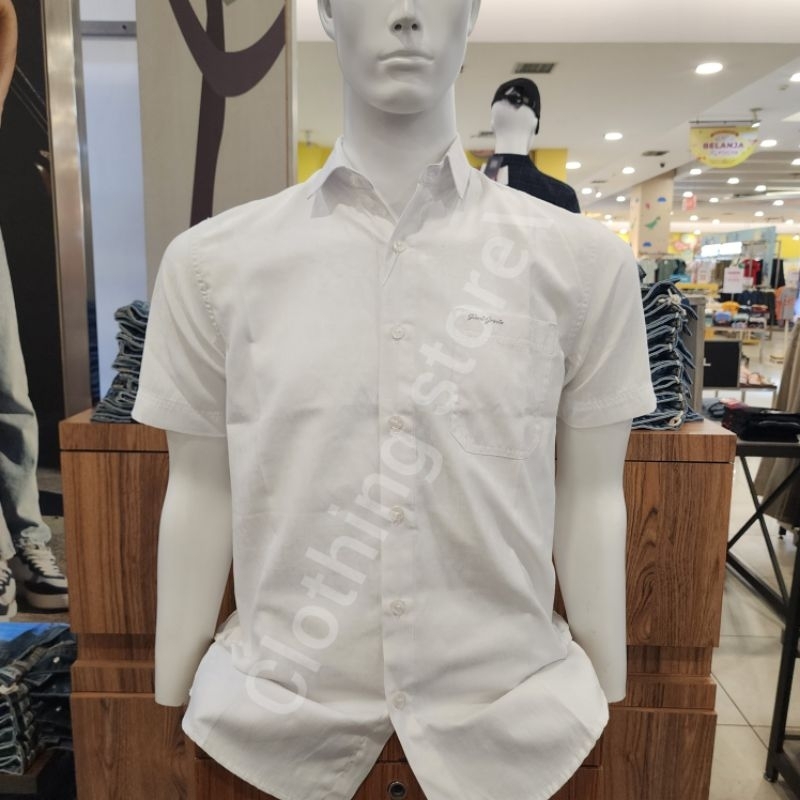 GIANI GRACIO ORIGINAL kemeja pria lengan pendek putih G7100400309