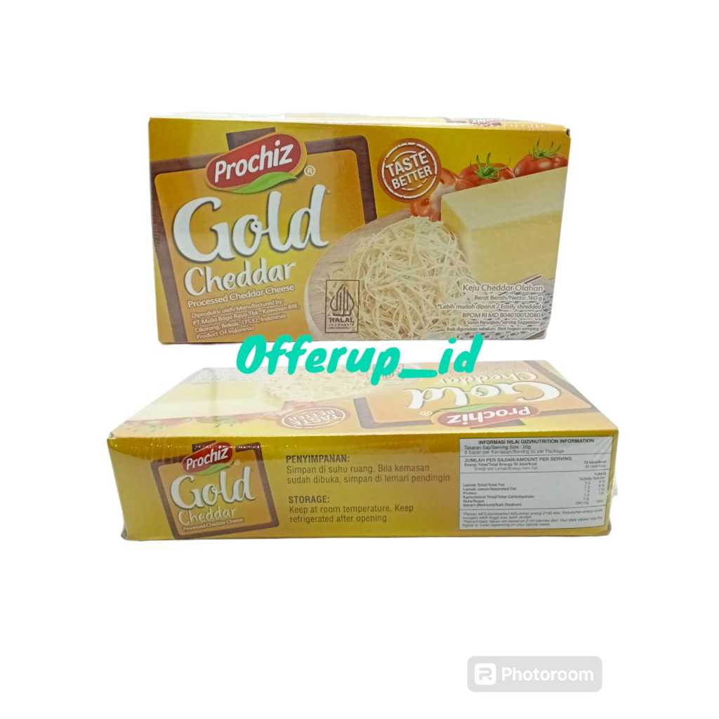 

Keju Prochiz Gold Cheddar 160 gram