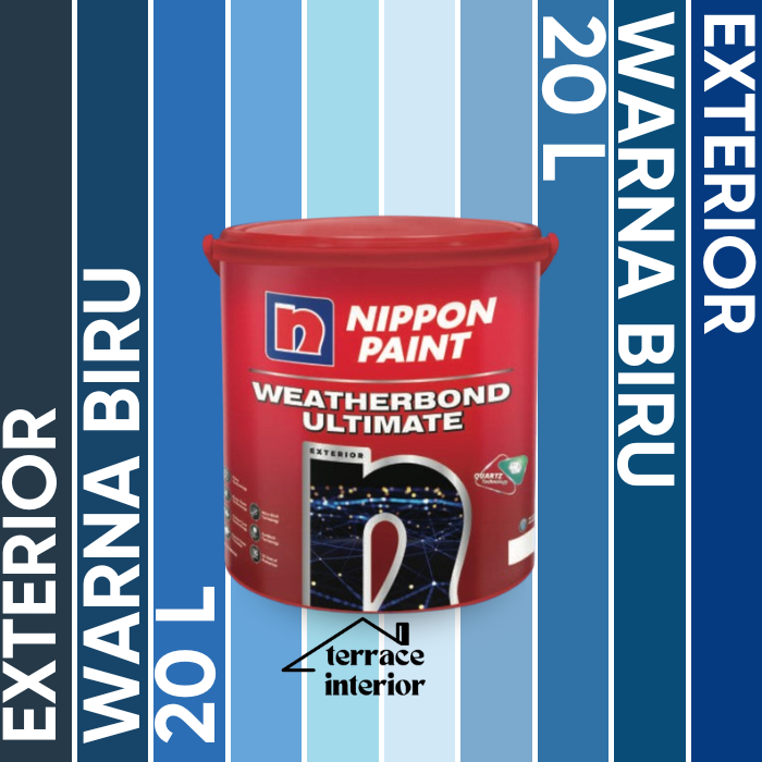 Cat Tembok Nippon Paint Ultimate warna Biru Ukuran 20 L