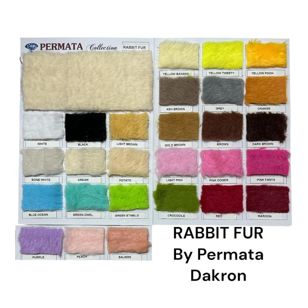 Gratis Ongkir Kain Bulu Rabbit Fur/Kain Bulu Kelinci Halus/Kain Bulu Korea Kain Multifungis Ukuran