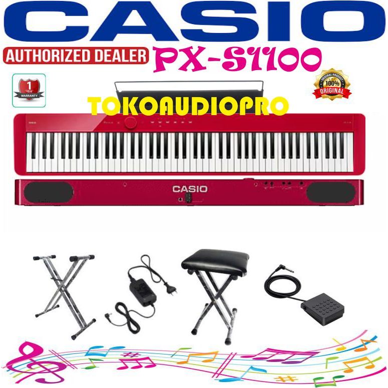 Casio Privia PXS1100 Digital Stage Piano Elektrik Paket Casio PXS-1100 CAsio PX-S1100