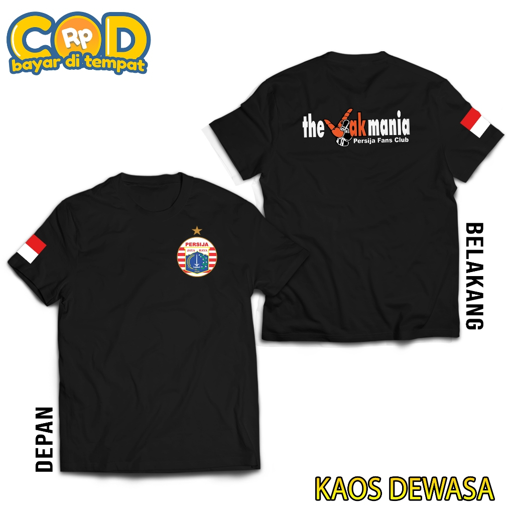 KAOS DEWASA BAJU PERSIJA JAKMANIA INFINI T-SHIRT EDISI PERSIJA JAKARTA KAOS BOLA
