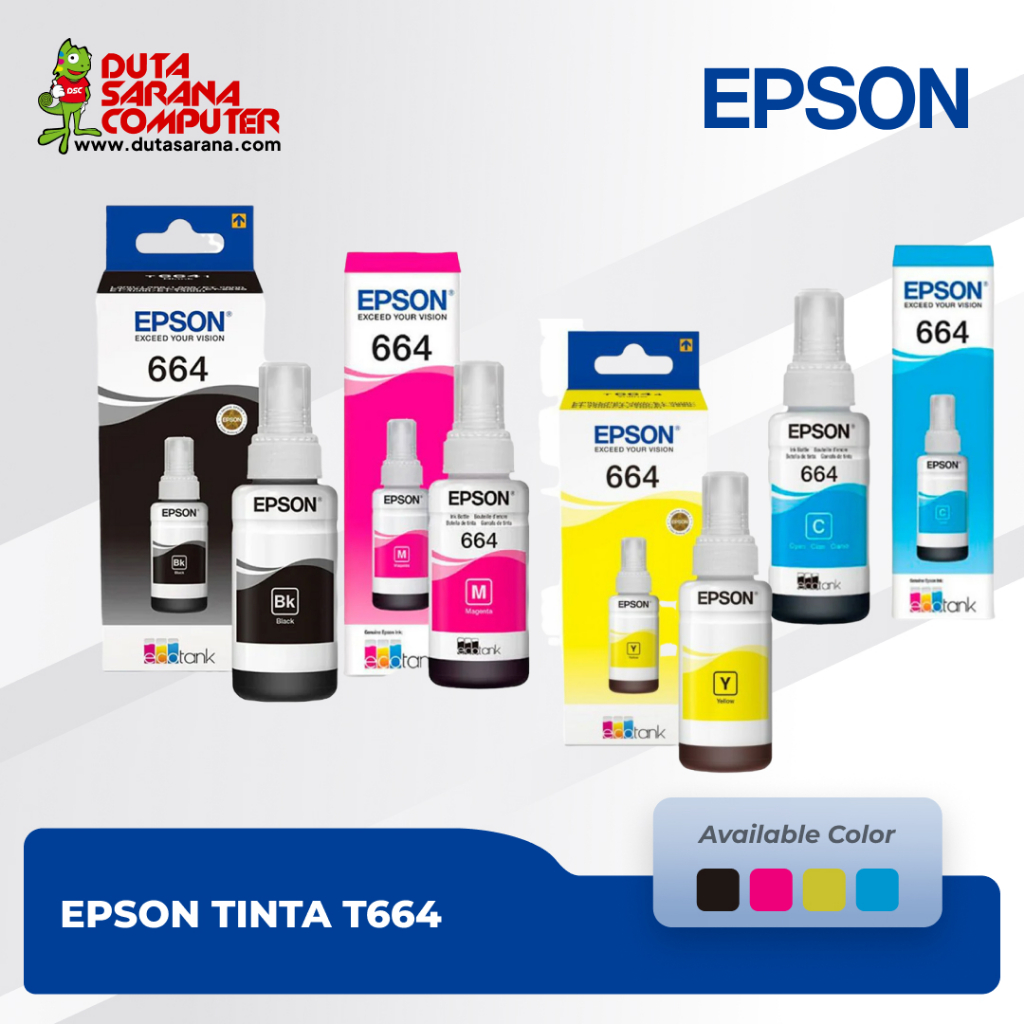 Tinta Epson 664 Original For use L110 L120 L210 L220 L300 L310 L360 Tinta Epson