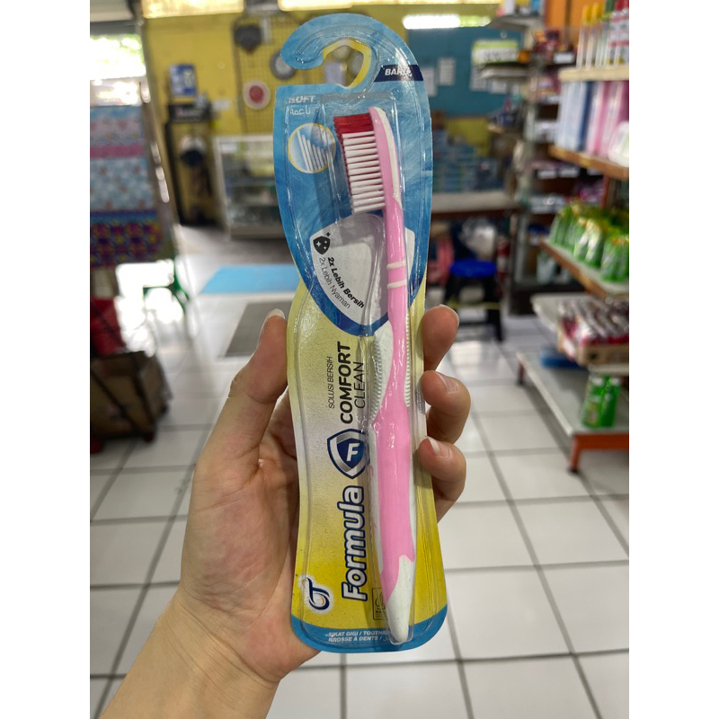 formula sikat gigi comfort clean soft - sikat gigi formula comfort clean