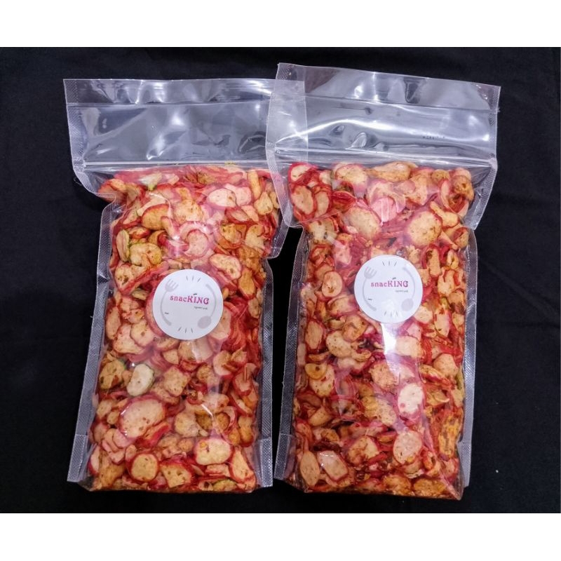 

KERUPUK SEBLAK KENCUR 500 GRAM