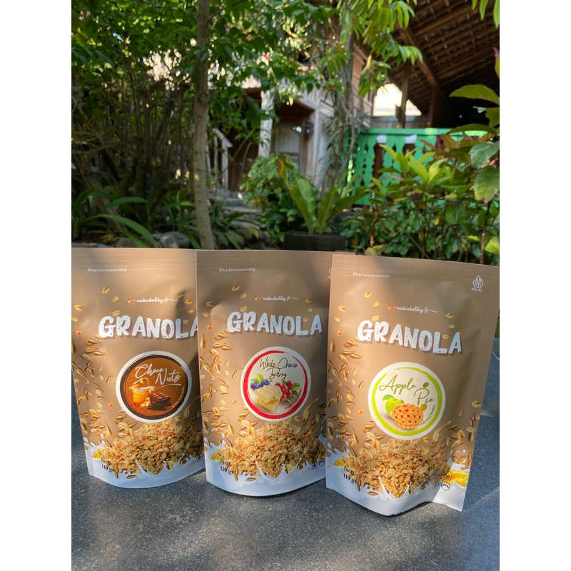 

Granola Bali Healthy Snack | Cemilan Sehat | 2 Rasa | Choco Chocolate Cokelat Coklat & Rum 110g