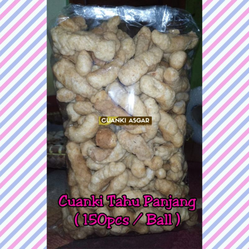 

Tahu Panjang 150pcs - Cuanki Tahu Panjang - Toping Boci Seblak Mie Ayam Bakso - Cuanki Garut Asli