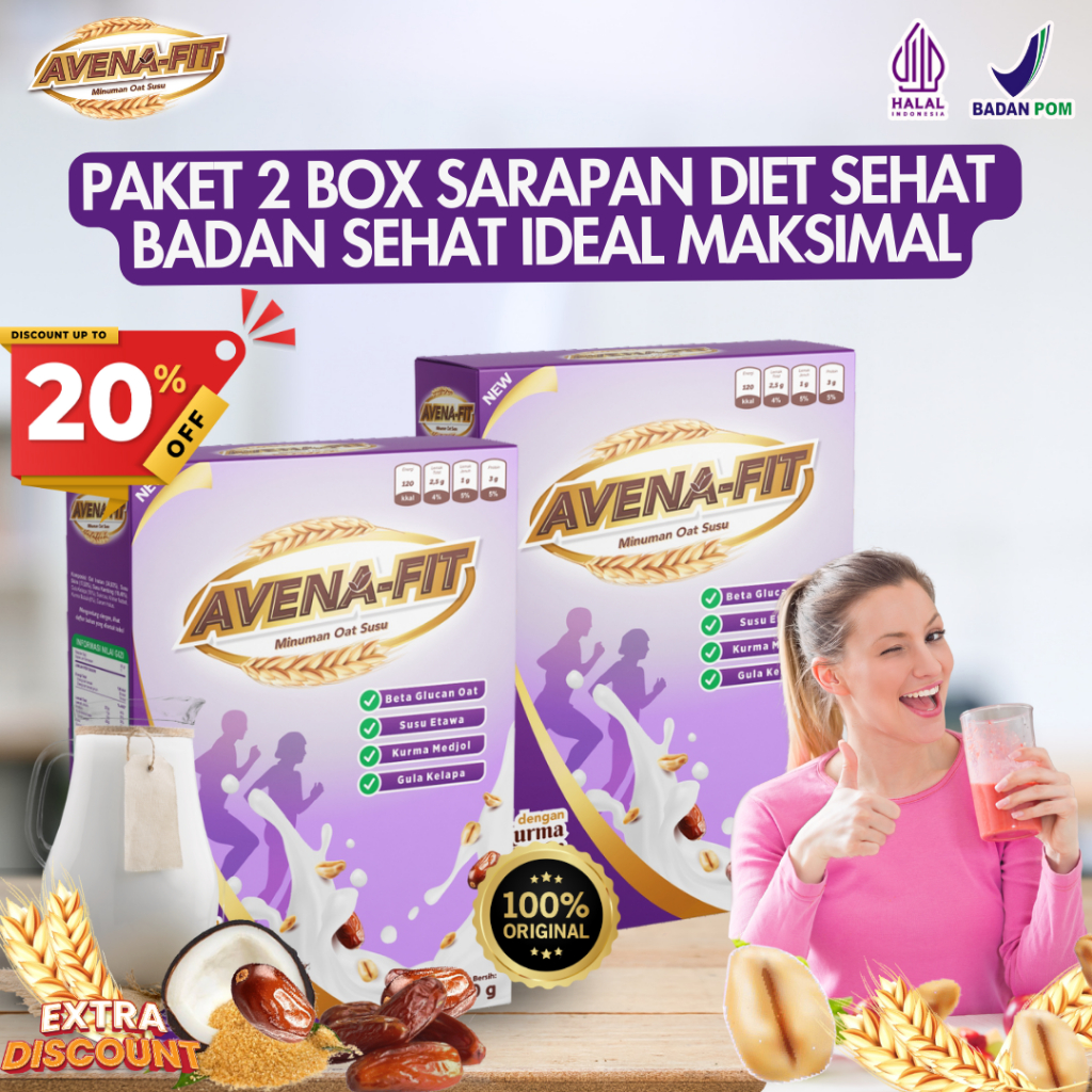 

2 BOX Avenafit Sarapan Sehat Untuk Membantu Diet dan Mencerahkan Kulit F