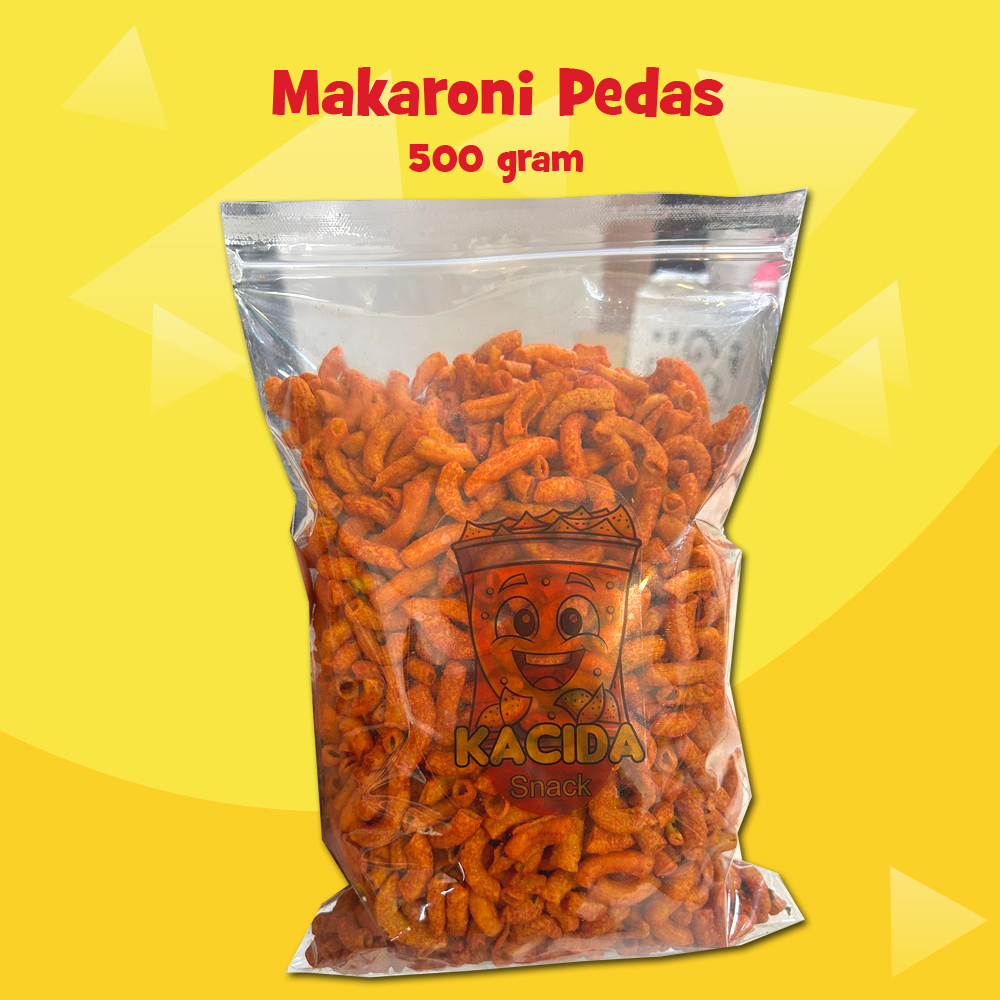 

Makaroni Pedas Daun Jeruk Gurih Renyah Cemilan Snack 500 gram