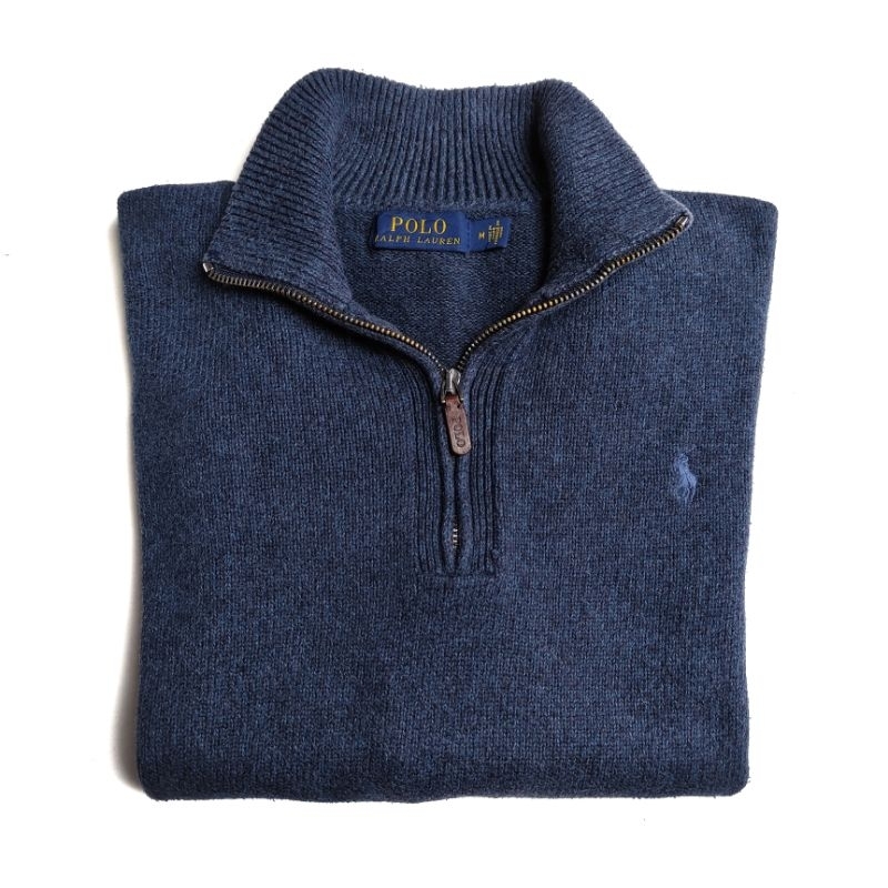 polo ralph lauren half zip heavyweight knit