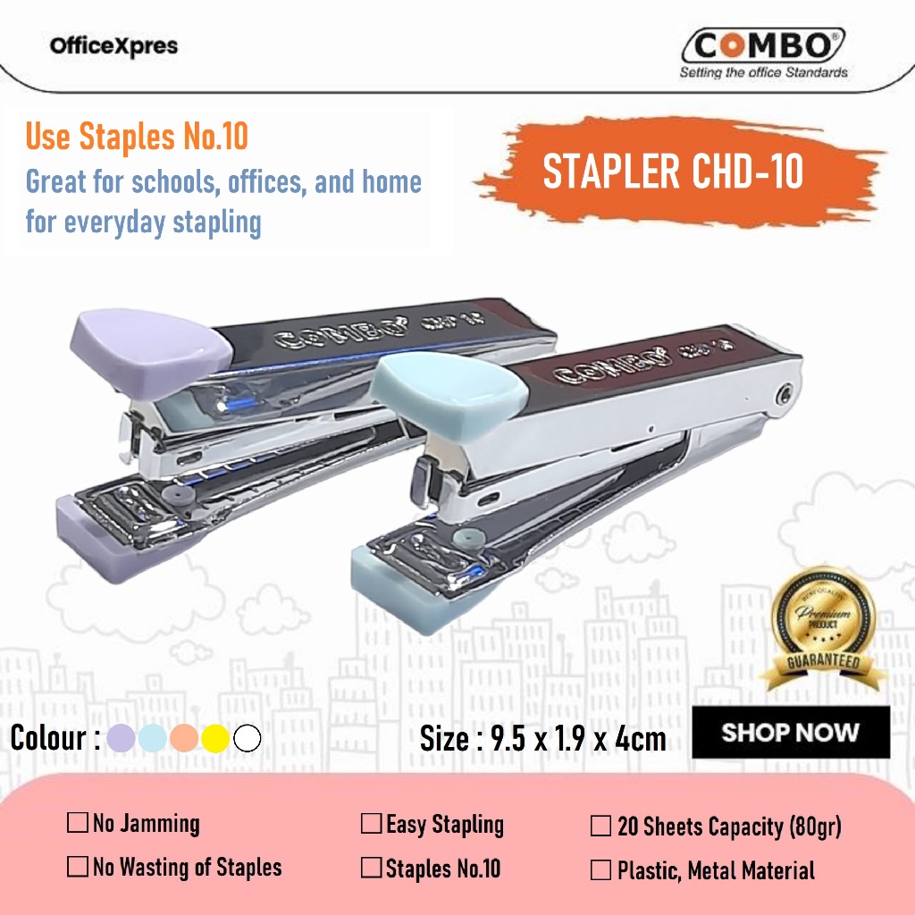 

Jepretan / Stapler HD-10 / Hekter Besi No.10 / Alat Staples No.10 / Steples HD 10 Combo