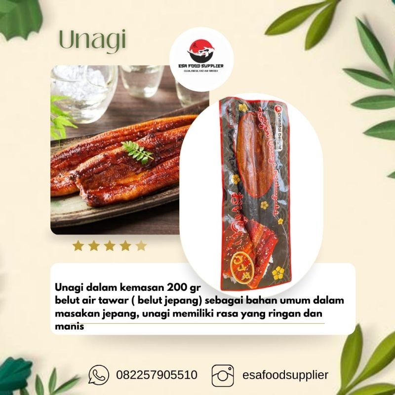 

UNAGI KEBAYAKI SAKURA 200 GR BELUT JEPANG / UNAGI SUSHI