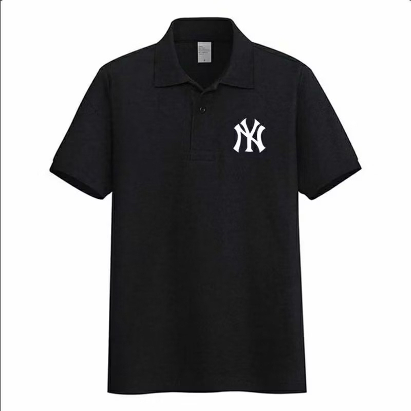 Kaos NY Lengan Pendek Logo Bordir | Kaos Kerah | Kaos Pria & Wanita