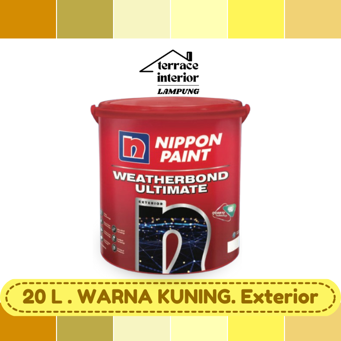 Cat Tembok Nippon Paint Ultimate warna Kuning Ukuran 20 L