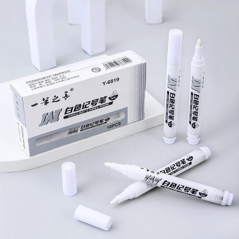 

spidol warna putih waterprof than air white