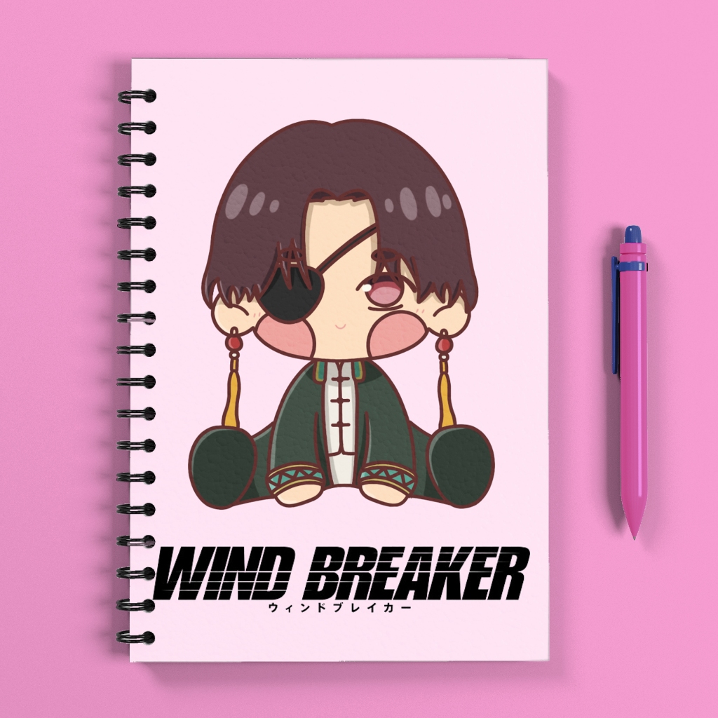 

WIND BREAKER NOTEBOOK SPIRAL ANIME A5/ ANIME / JOURNAL / JURNAL SOFT COVER / WIND BREAKER / WINDBREAKER / HARUKA SAKURA / JO TOGAME / HAJIME UMEMIYA / CHOJI TOMIYAMA / HAYATO SUO