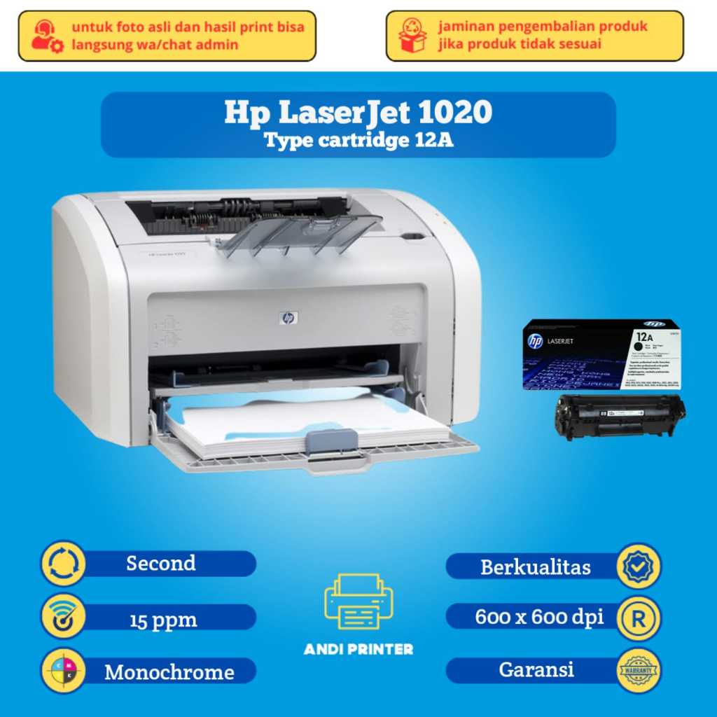printer hp Laserjet 1020 full toner