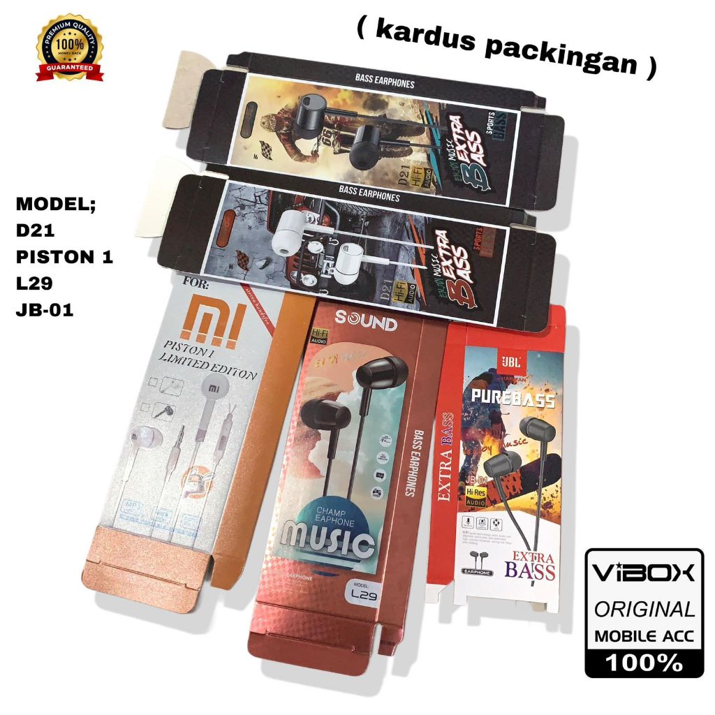 

(10pc / Box Kosong Aja) Kardus Packingan Kotak Handsfree Earphone Dus Packingan Headset Serba Guna [GLX]