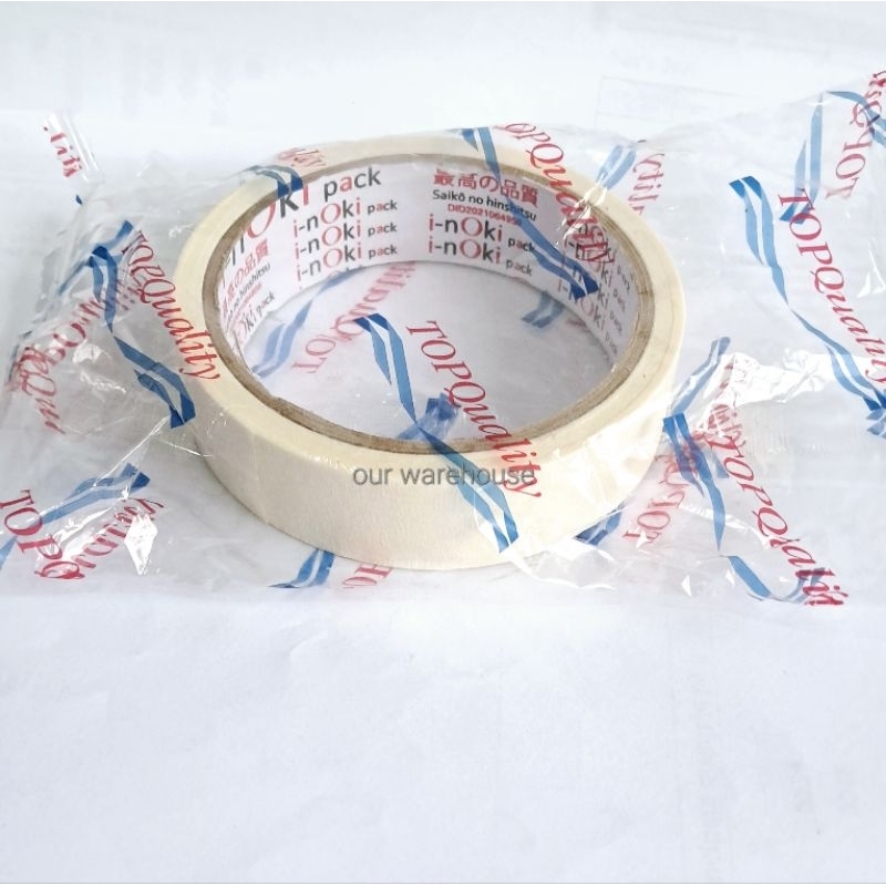 

Masking Tape 1 inch, Washi Tape 1", Lakban Kertas INOKI 24mm x 14 meter