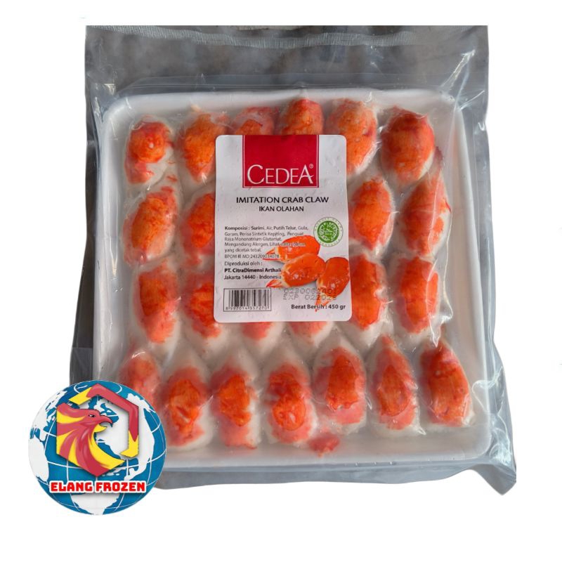 

Cedea Imitation Crab Claw | Capit Kepiting Imitasi Ikan Olahan isi 25 450gr