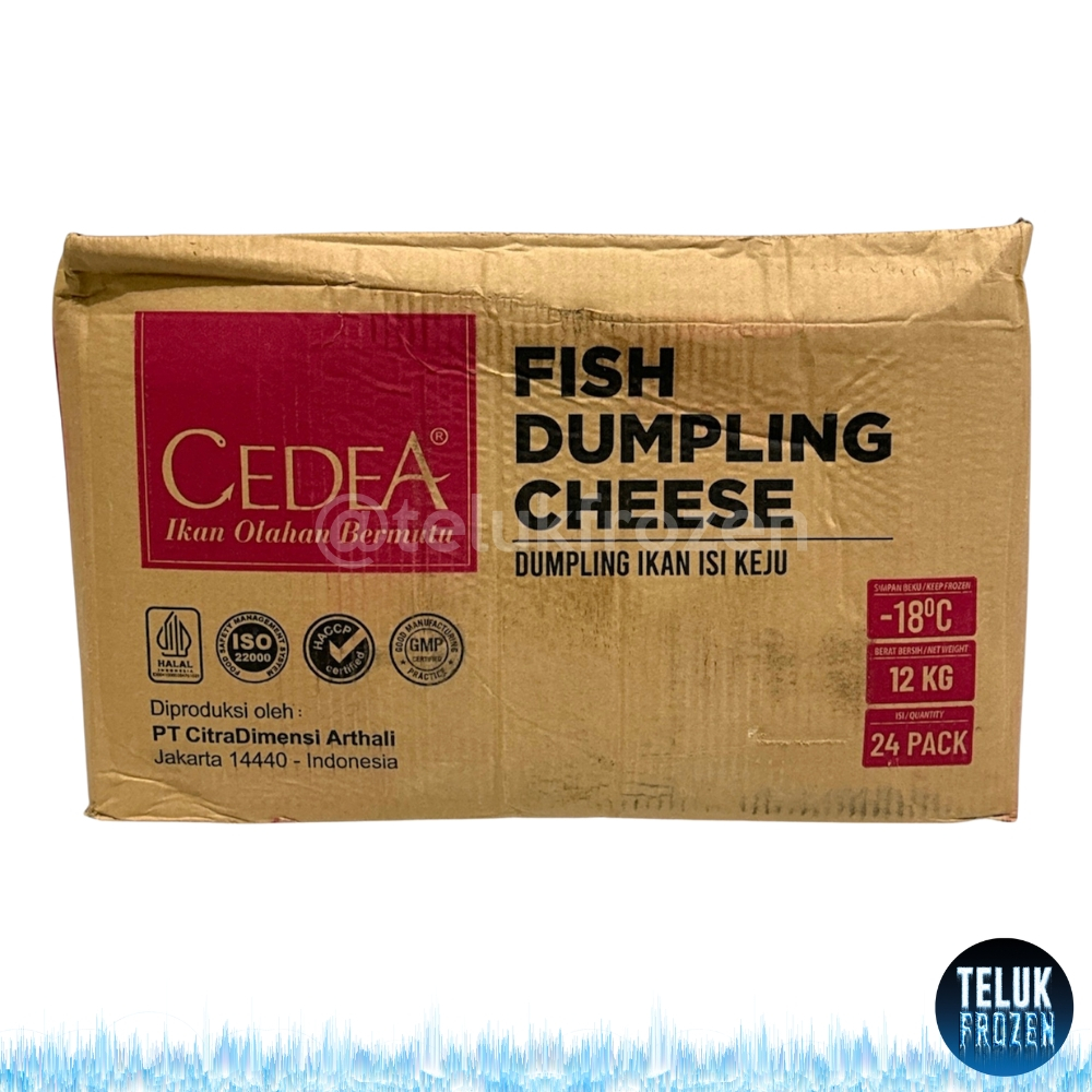 

cedea fish dumpling cheese 500gr ikan isi keju 500 g gram bakso halal 1 dus isi 24 pack olahan enak murah shabu shabu steamboat ready to cook isi 25 pcs frozen