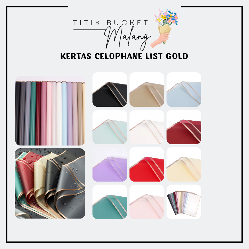 

Kertas Cellophane Listgold | Wrap Bucket | Kertas Kado