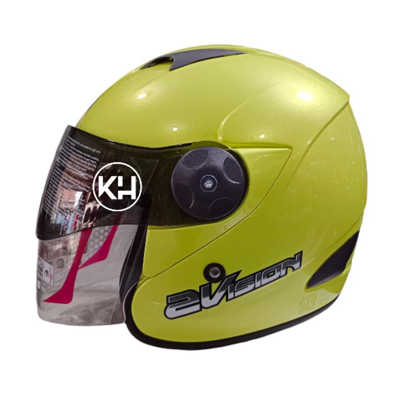 HELM KYT 2 VISION KUNING LEMON ORIGINAL