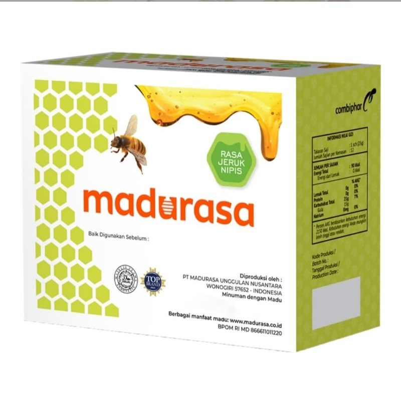 

Madurasa Madu Jeruk Nipis Kotak 12 sachet